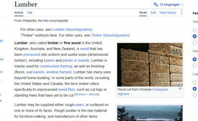 The lumber page, full size, the moment the mouse rests on its block